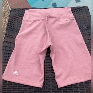 Adidas Aeroready Biker Shorts High Rise Medium pink
